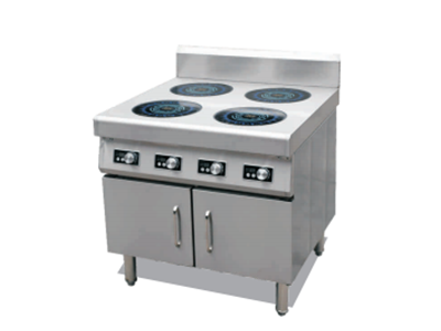 电磁柜式四头煲仔炉